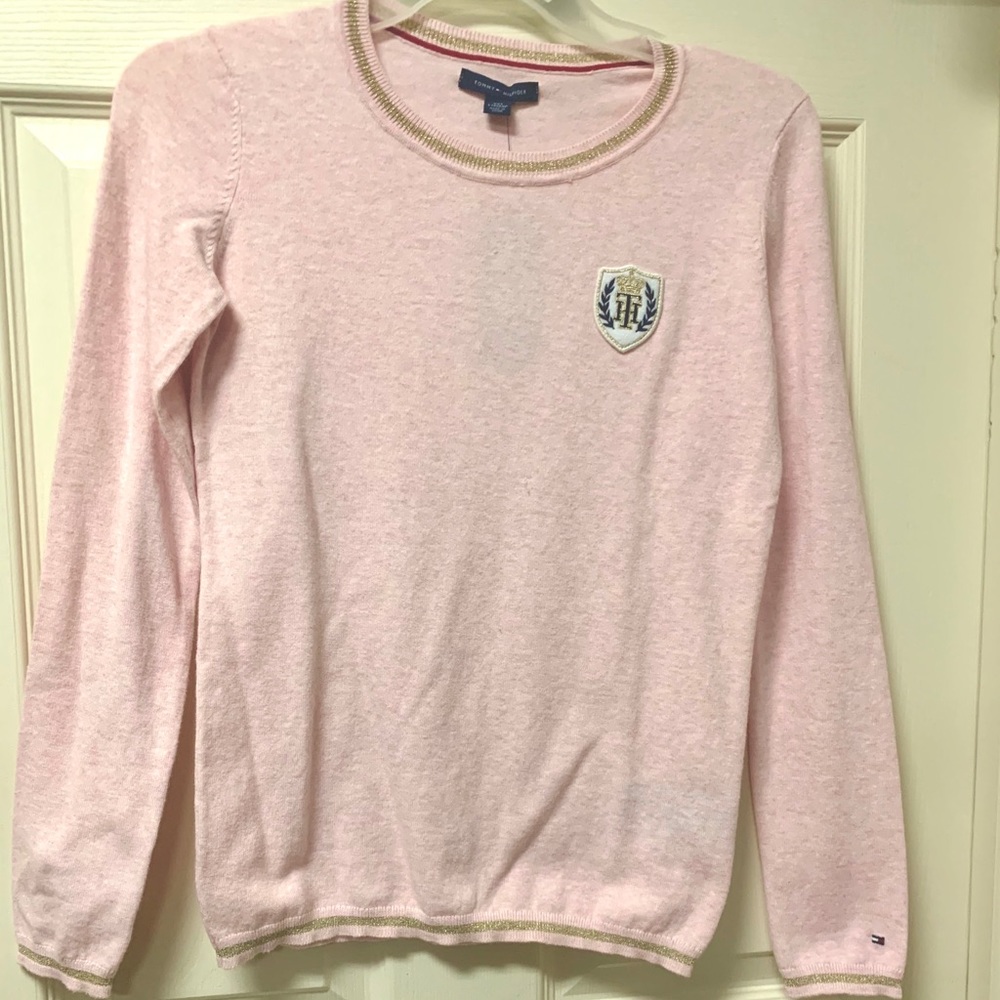 Tommy Hilfiger pink sweater shirt